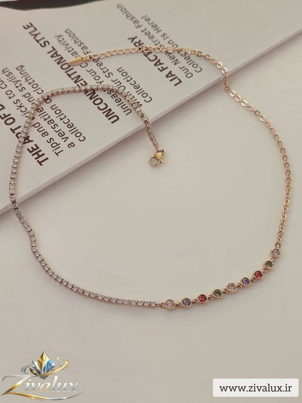 گردنبند زنانه مارک ژوپینگ XUPING نگین دار