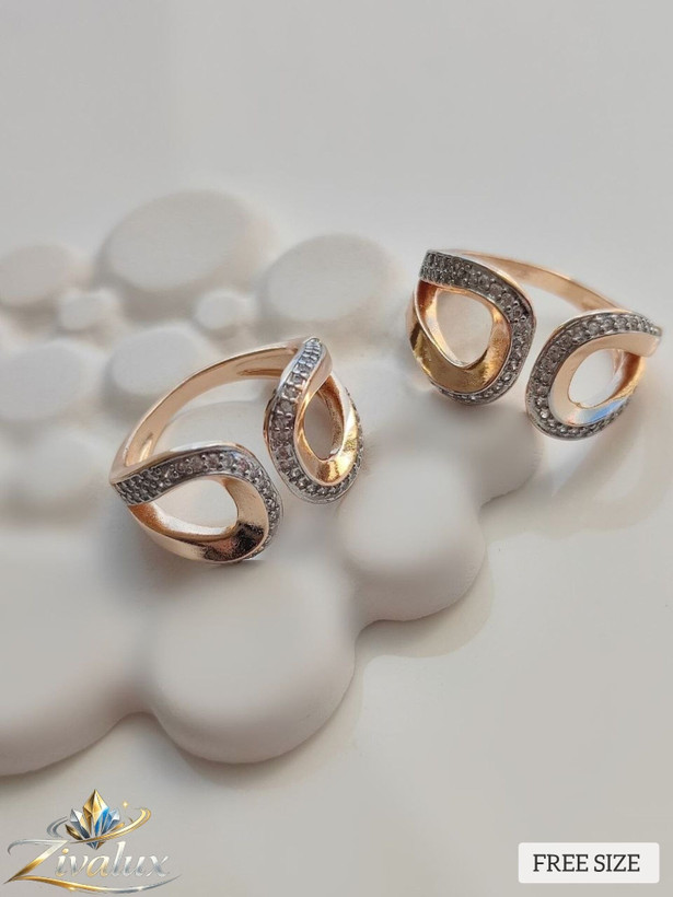 انگشتر دخترانه و زنانه مدل جواهری JEWELERY نگین دار (فری سایز)