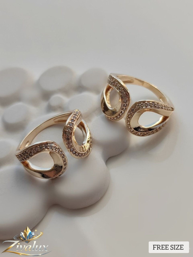 انگشتر دخترانه و زنانه مدل جواهری JEWELERY نگین دار (فری سایز)