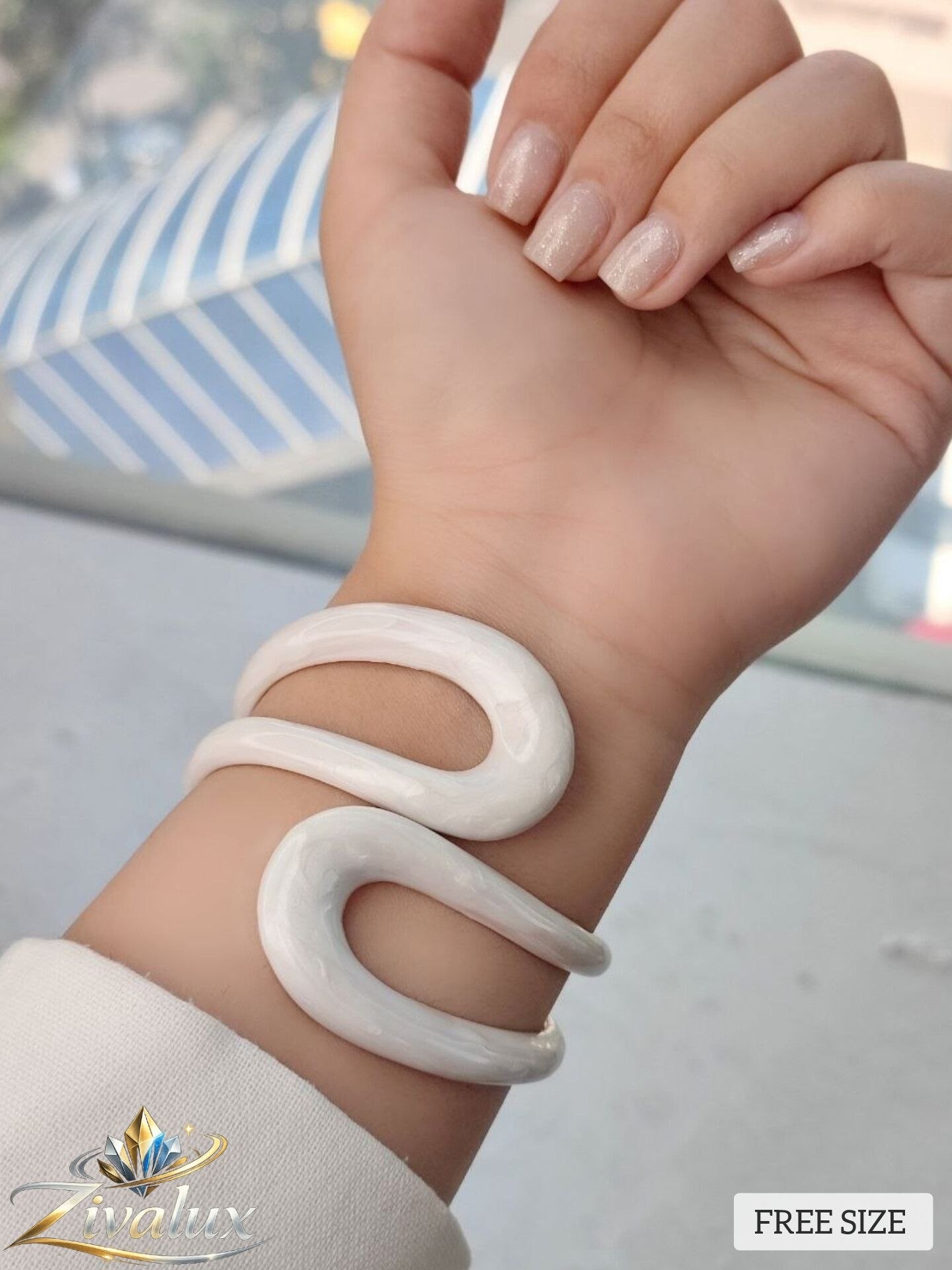 بنگل زنانه مدل مینا کاری BANGLE (فری سایز)