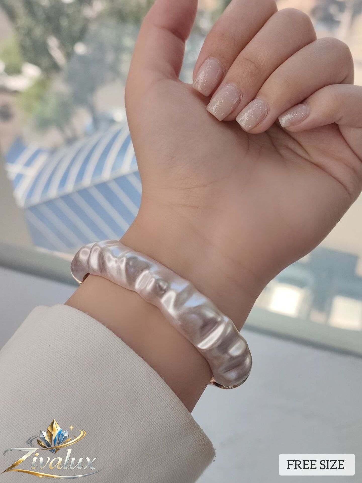 بنگل زنانه مدل مینا کاری BANGLE (فری سایز)
