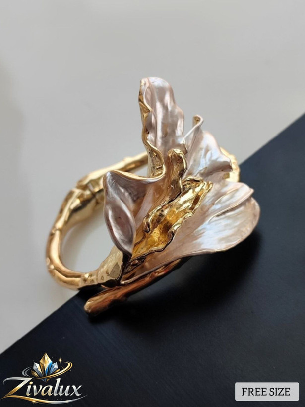 بنگل زنانه مدل مینا کاری BANGLE طرح برگ (فری سایز)