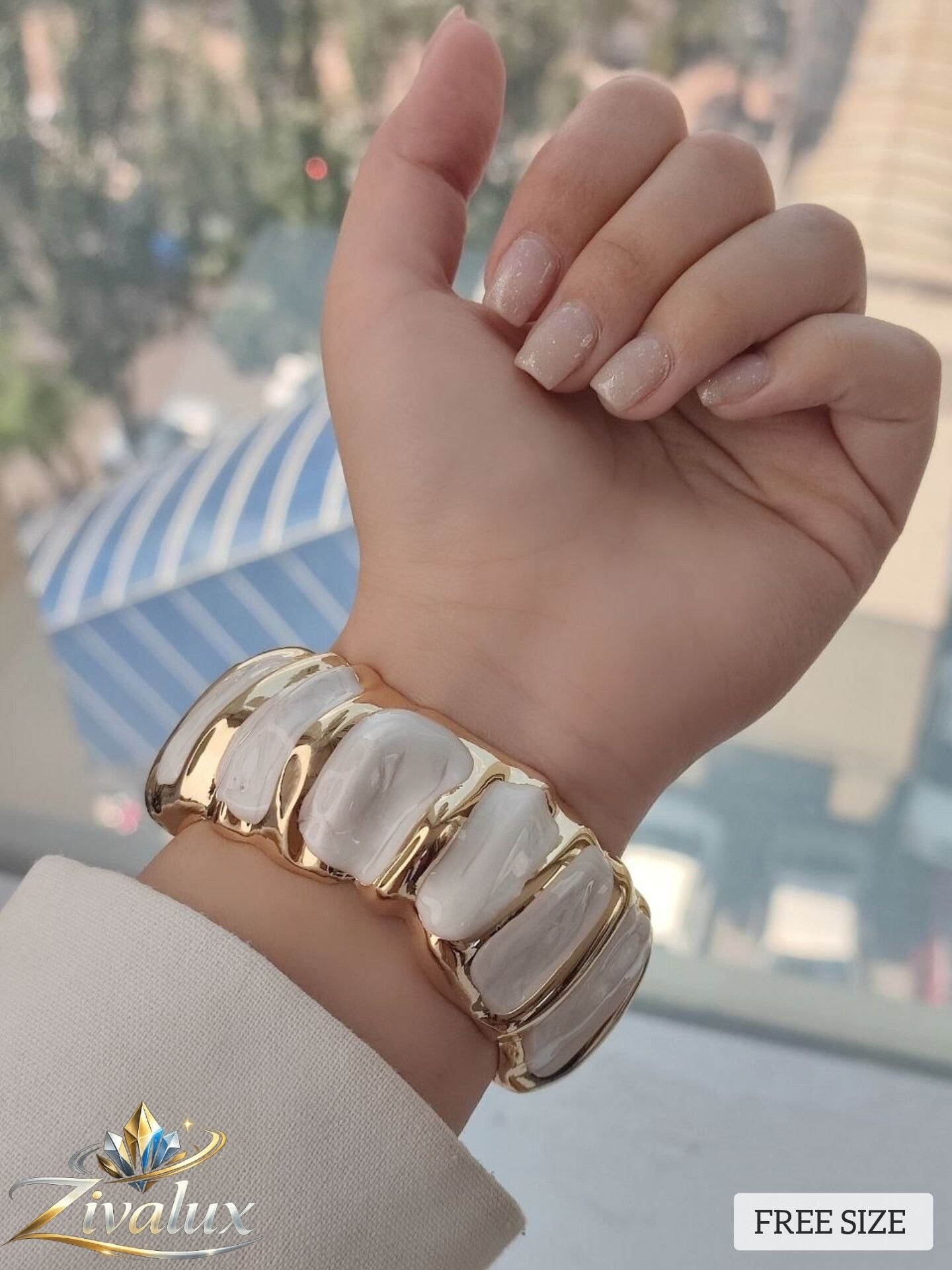 بنگل زنانه مدل مینا کاری BANGLE (فری سایز)