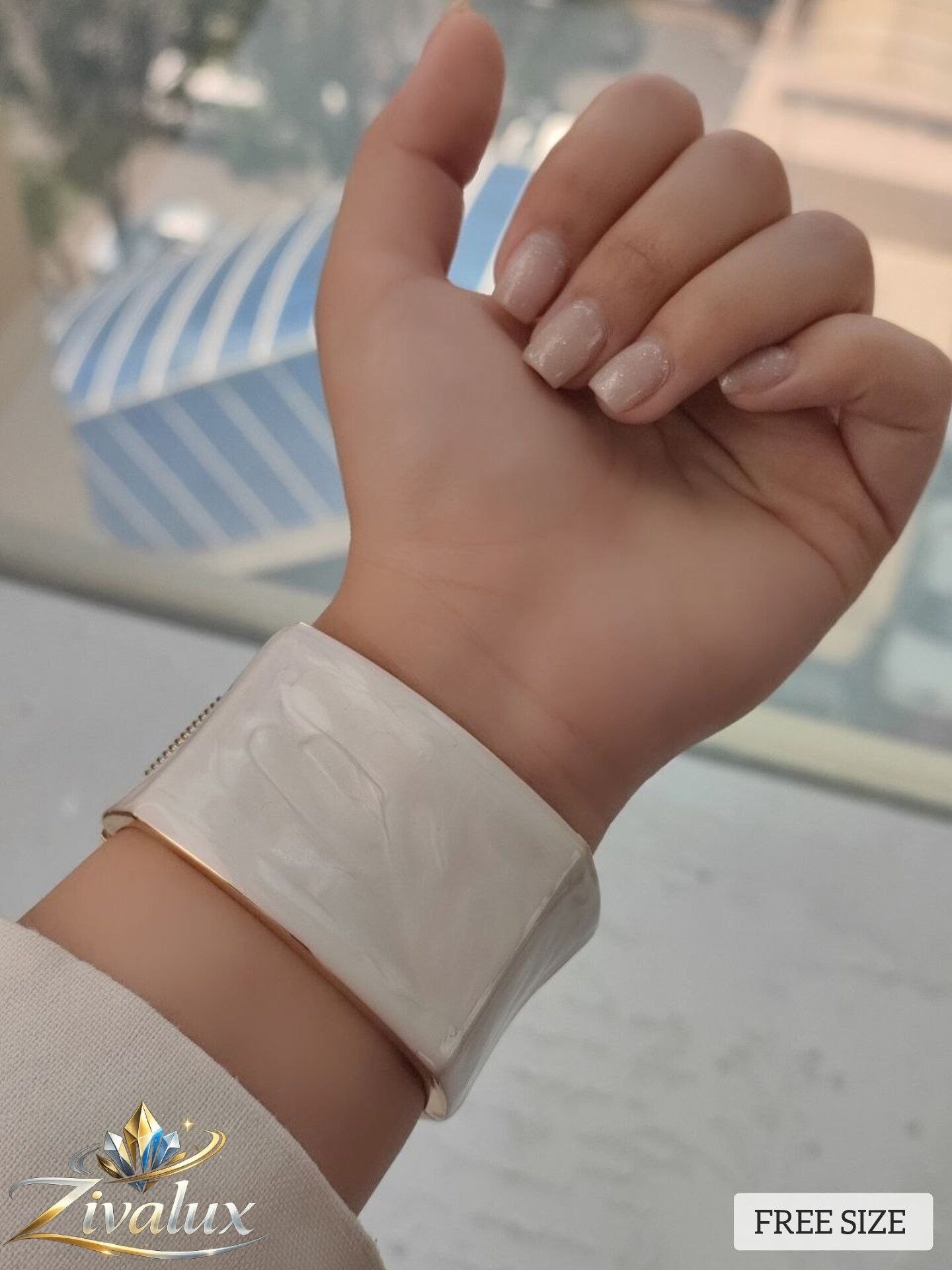 بنگل زنانه مدل مینا کاری BANGLE (فری سایز)