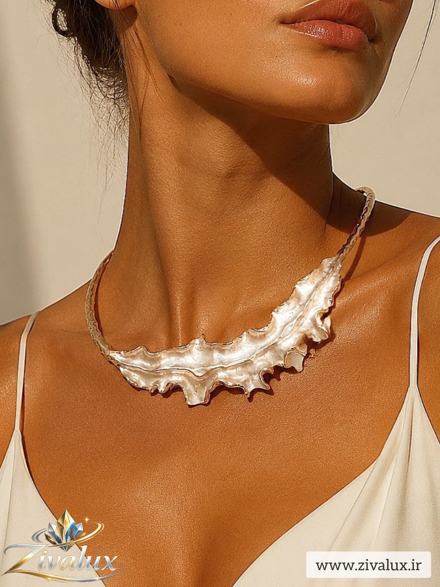 گردنبند زنانه مدل مینا کاری NECKLACE