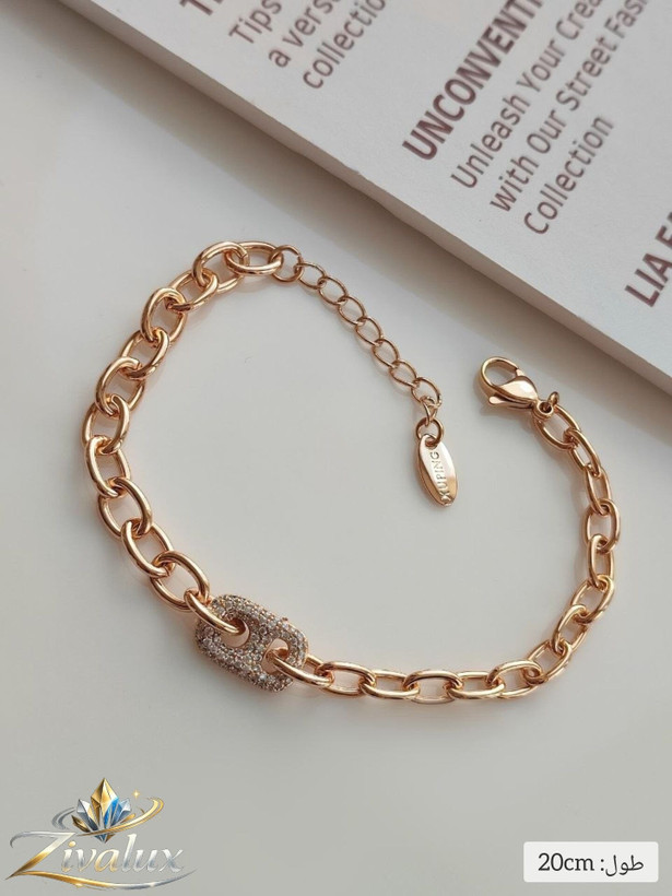 دستبند زنانه مارک ژوپینگ XUPING نگین دار