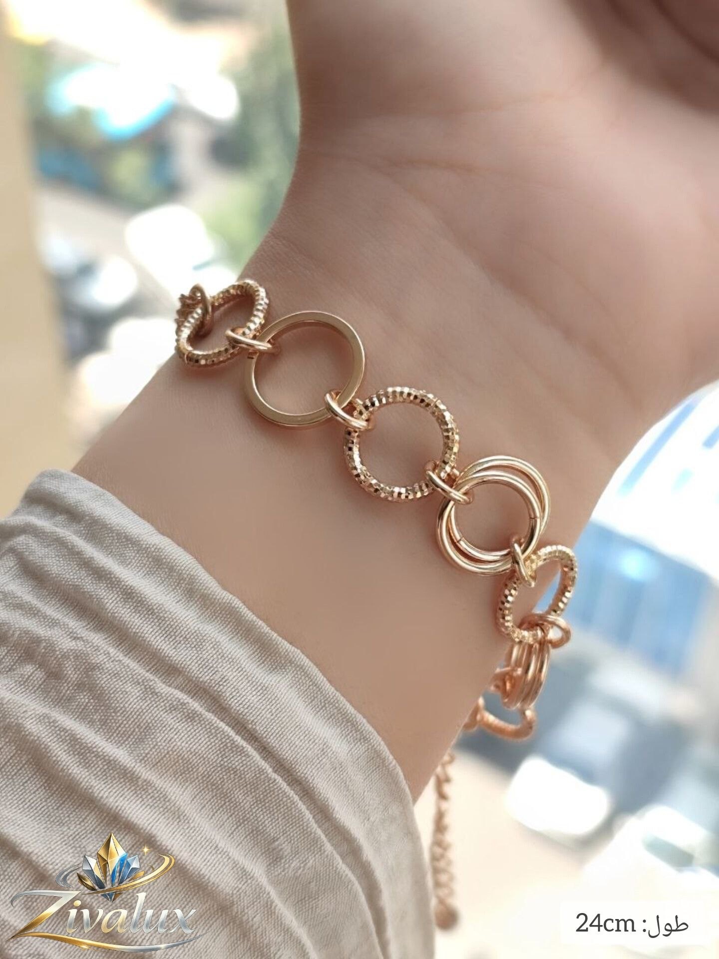 دستبند زنانه مارک ژوپینگ XUPING بند زنجیری
