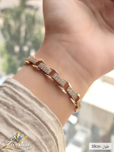 دستبند زنانه مارک ژوپینگ XUPING نگین دار