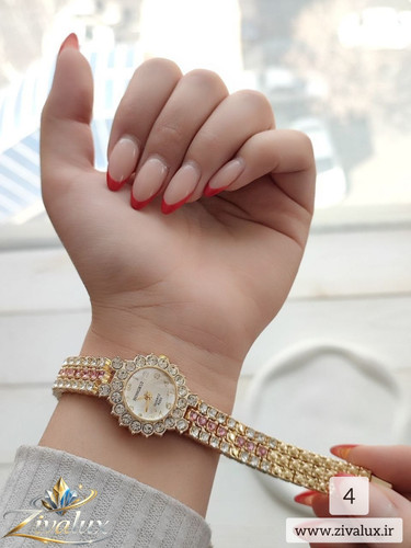 ساعت مچی زنانه مارک HONGRUI بند فلزی