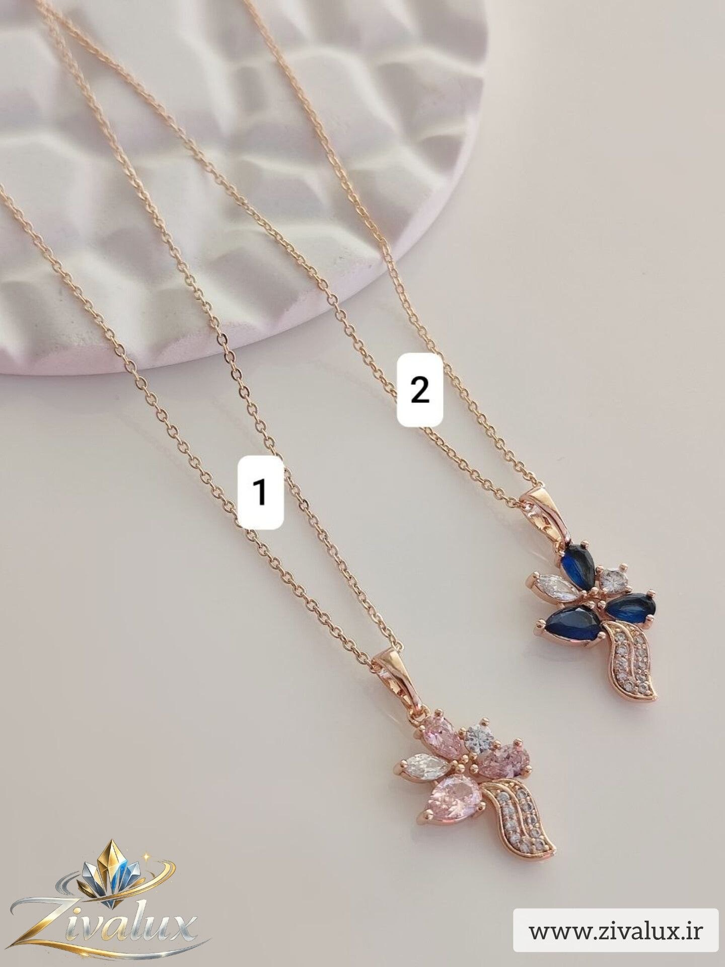 گردنبند زنانه مارک ژوپینگ XUPING طرح گل