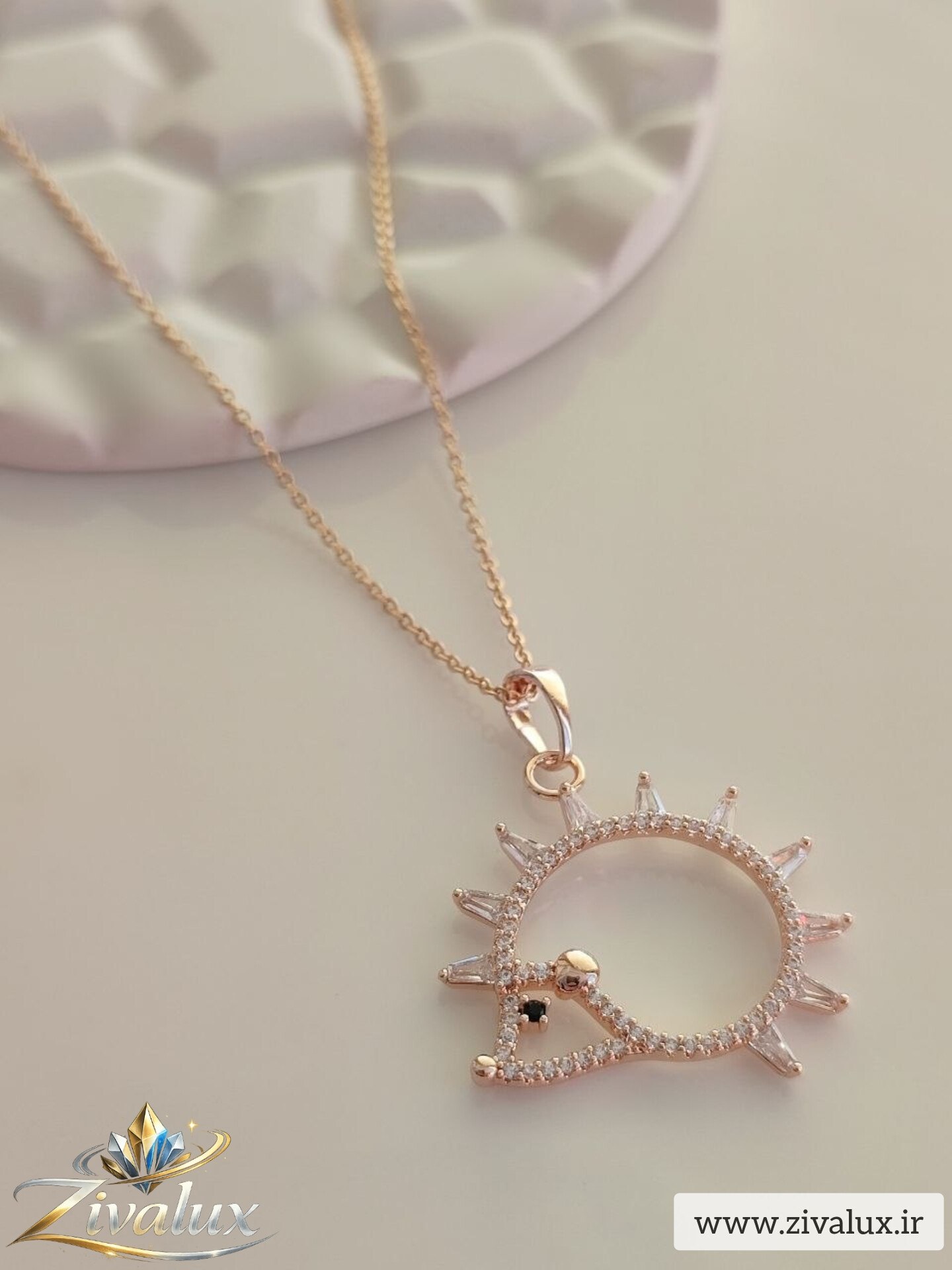 گردنبند زنانه مارک ژوپینگ XUPING نگین دار