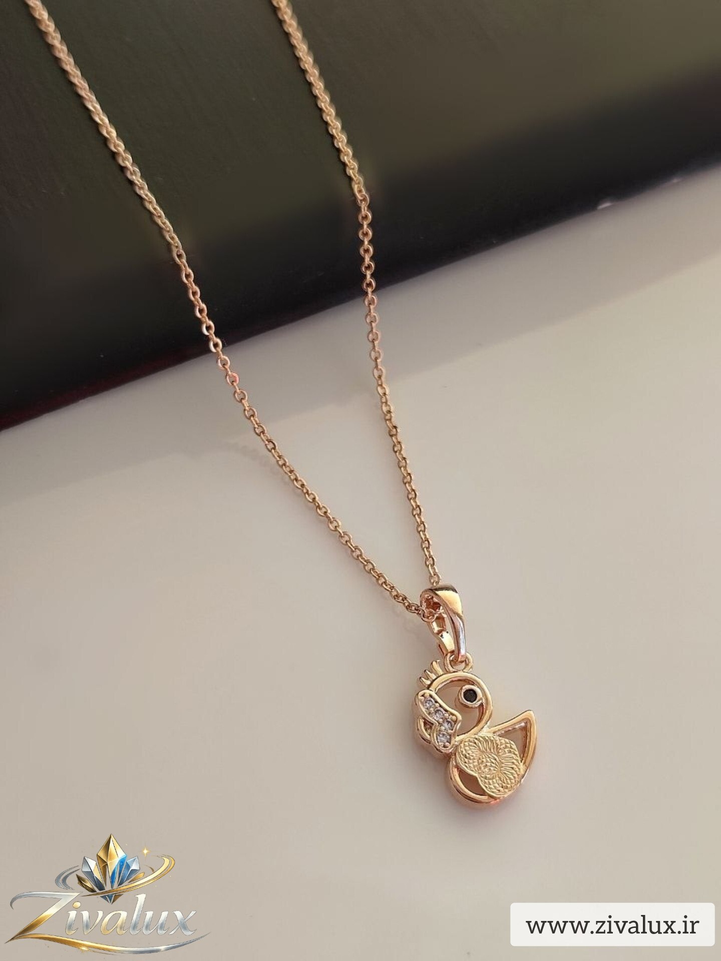 گردنبند زنانه مارک ژوپینگ XUPING نگین دار