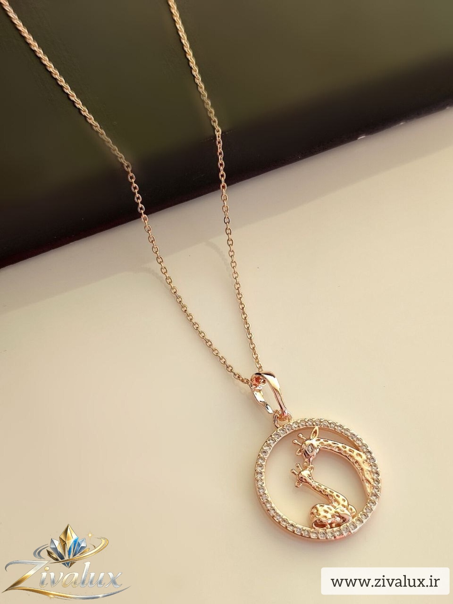 گردنبند زنانه مارک ژوپینگ XUPING نگین دار