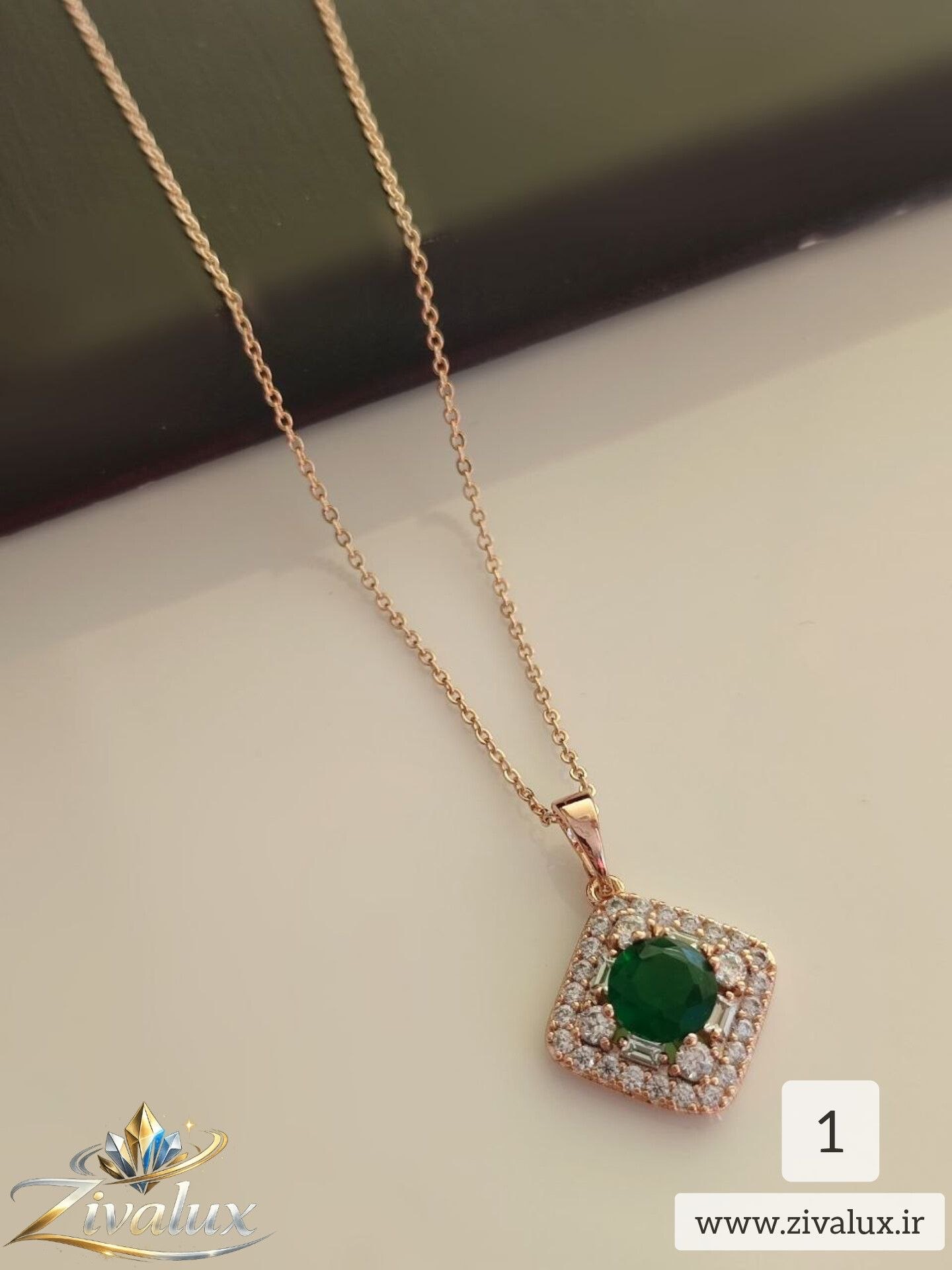 گردنبند زنانه مارک ژوپینگ XUPING نگین دار
