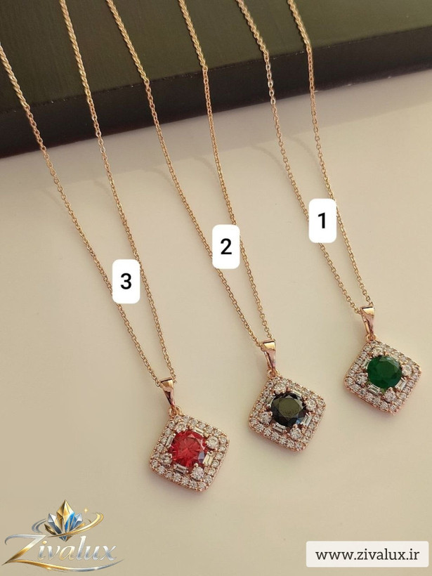 گردنبند زنانه مارک ژوپینگ XUPING نگین دار