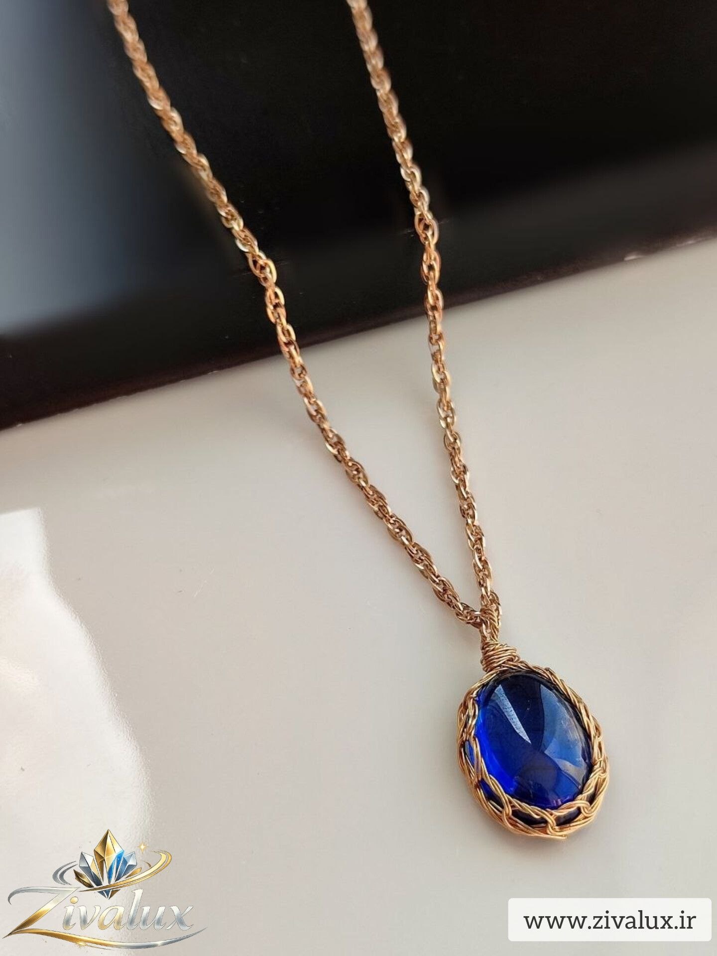 گردنبند زنانه مارک ژوپینگ XUPING تک نگین