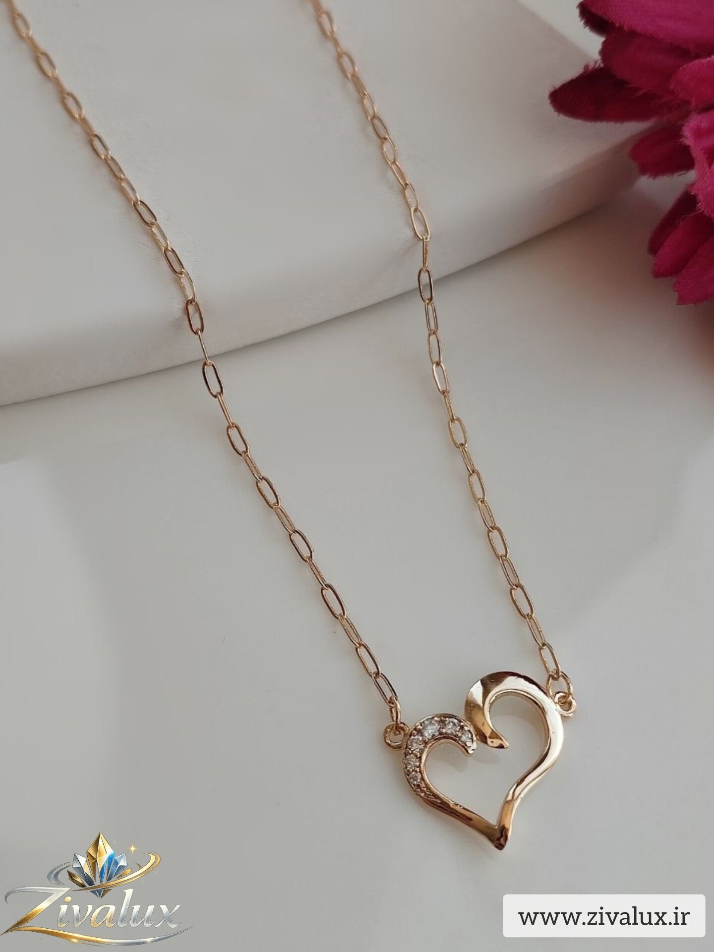 گردنبند زنانه مارک ژوپینگ XUPING طرح قلب