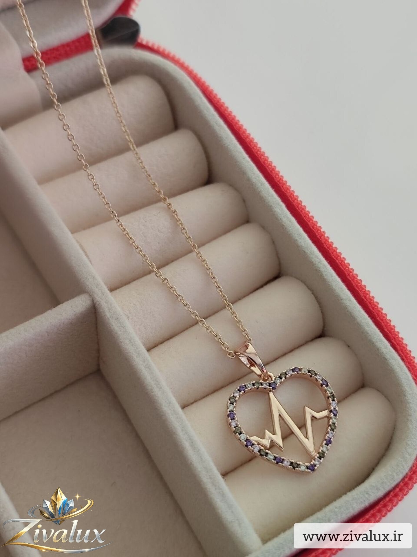 گردنبند زنانه مارک ژوپینگ XUPING طرح قلب