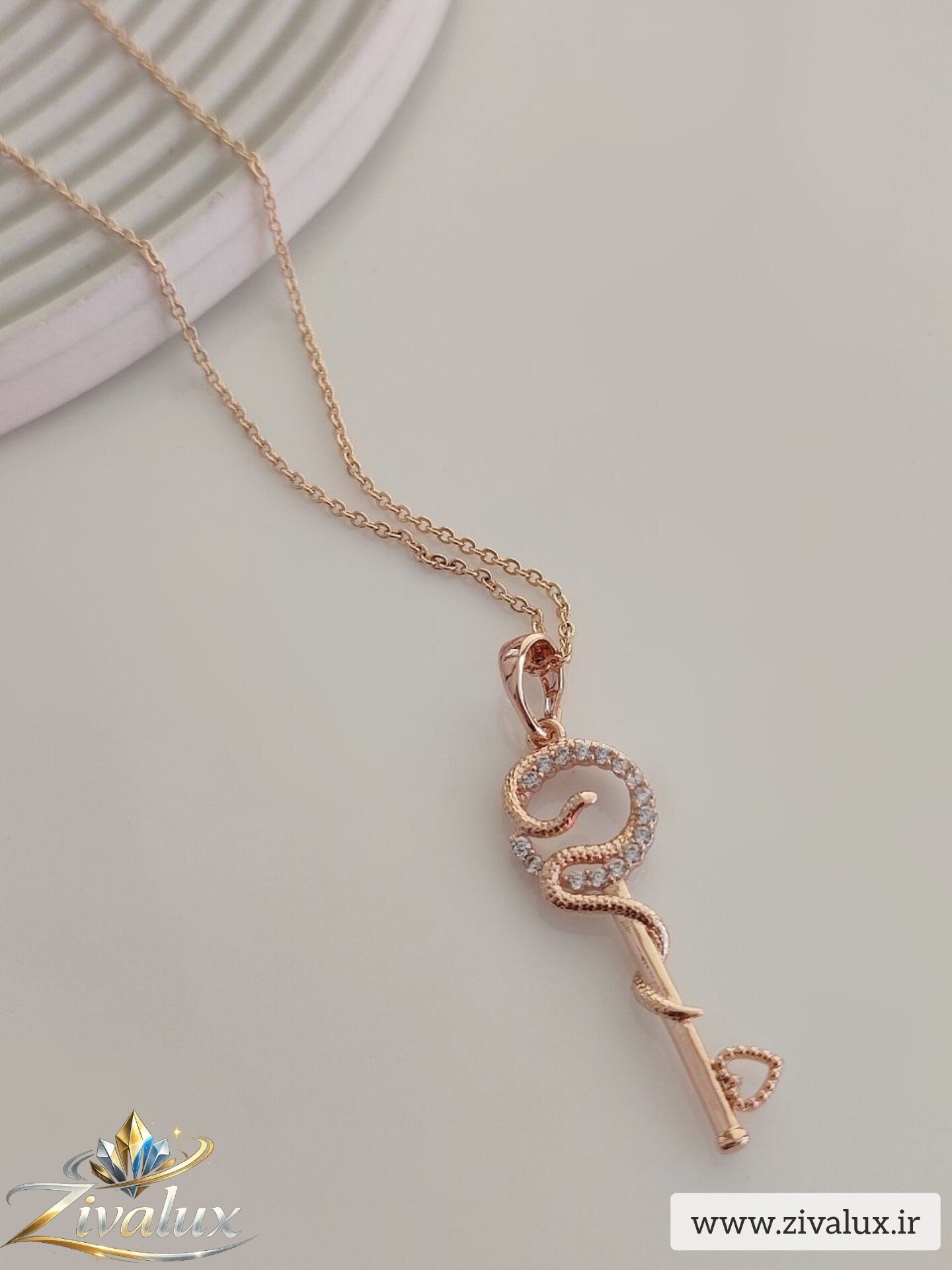 گردنبند زنانه مارک ژوپینگ XUPING نگین دار