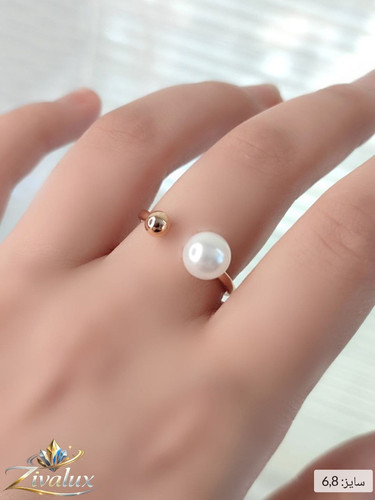 انگشتر زنانه مارک ژوپینگ XUPING مروارید دار (سایز: ۶،۸)