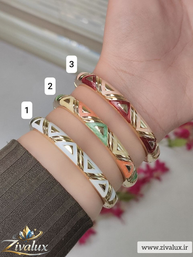 بنگل زنانه مدل مینا کاری BANGLE