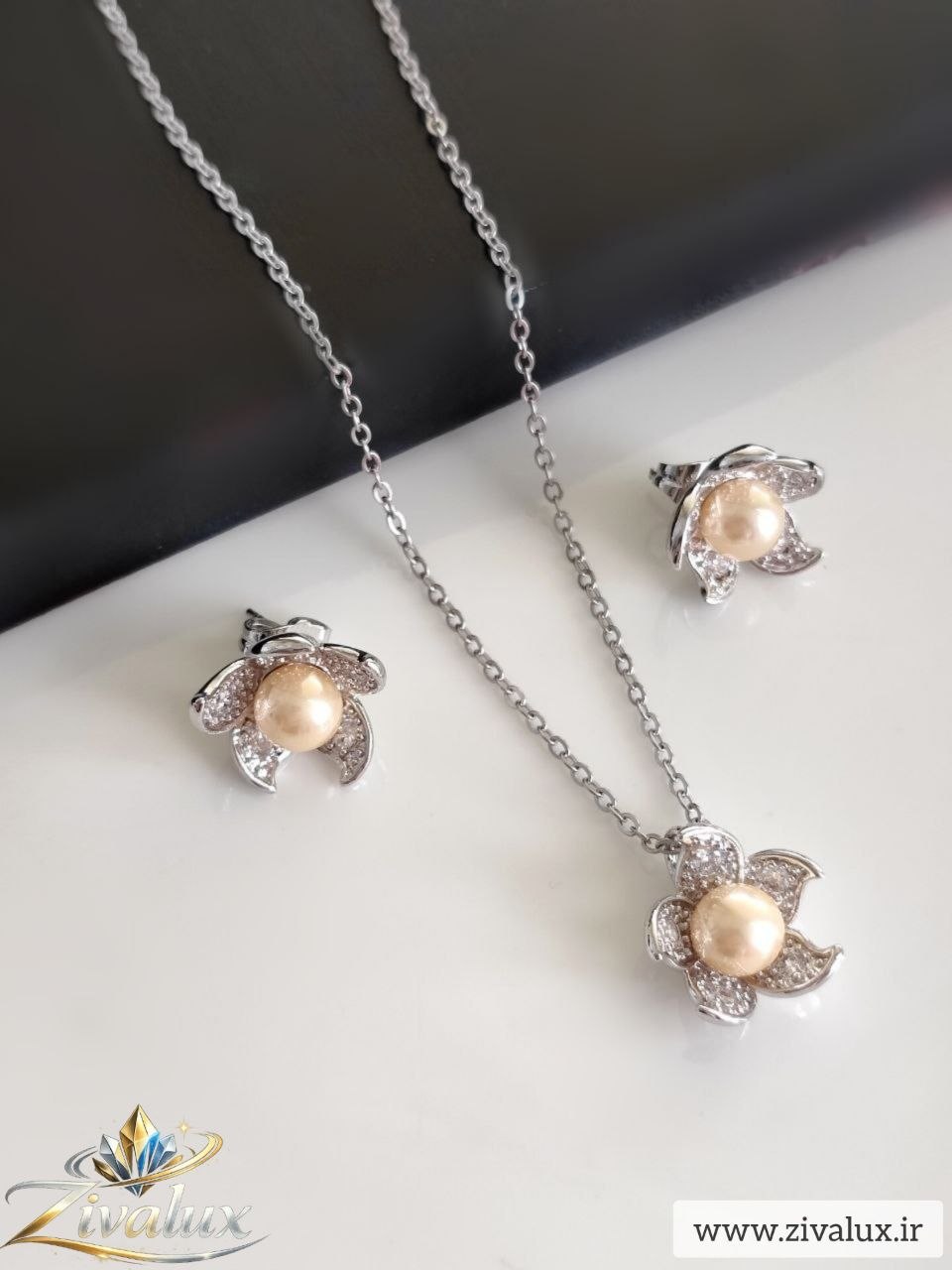 نیمست زنانه مارک ژوپینگ XUPING طرح گل مروارید دار