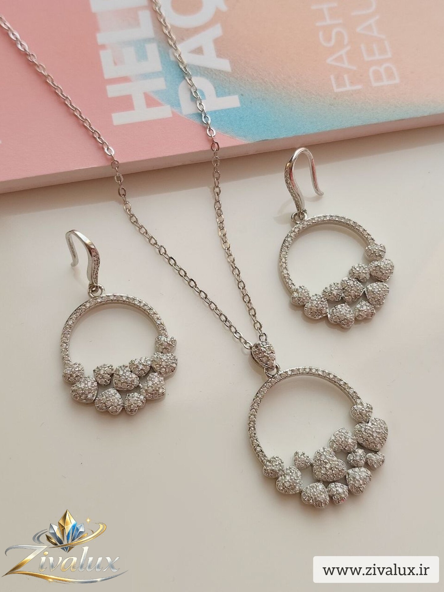 نیمست زنانه مدل جواهری JEWELERY نگین دار