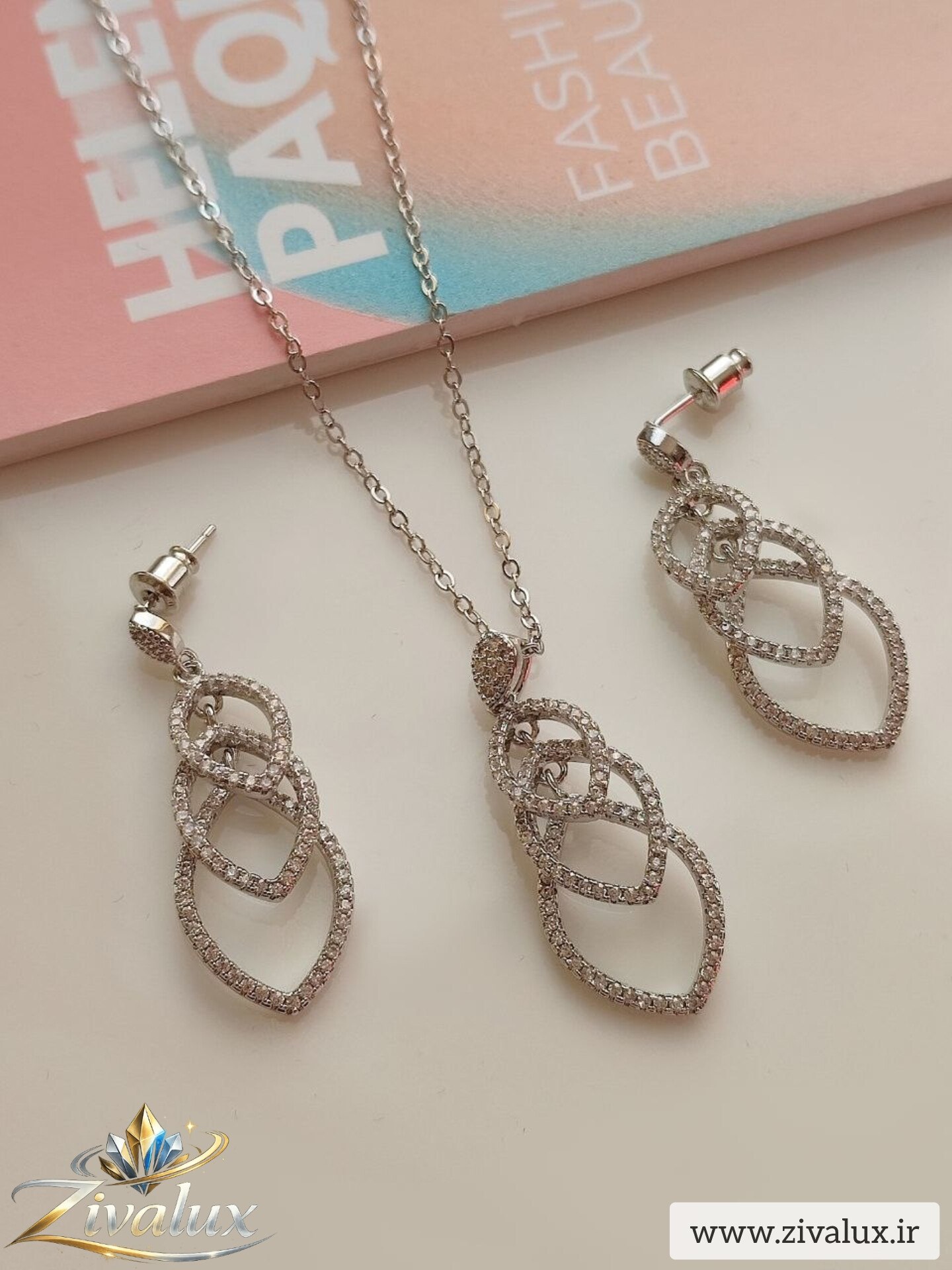 نیمست زنانه مدل جواهری JEWELRY نگین دار