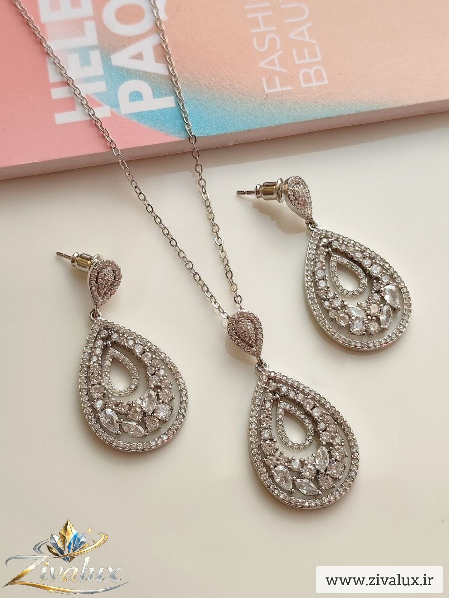 نیمست زنانه مدل جواهری JEWELRY نگین دار