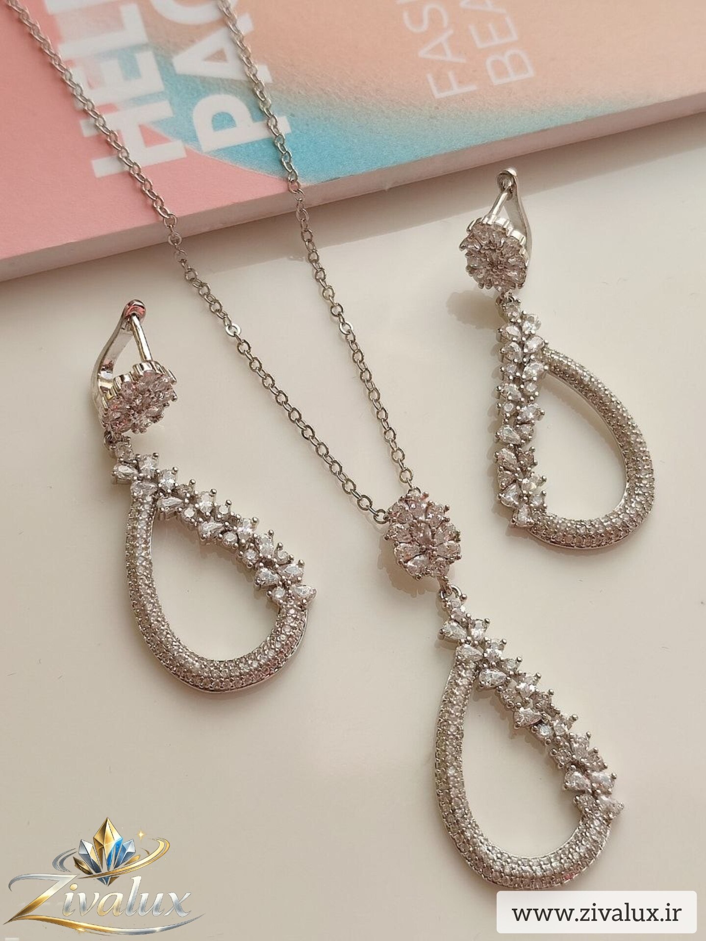 نیمست زنانه مدل جواهری JEWELRY نگین دار