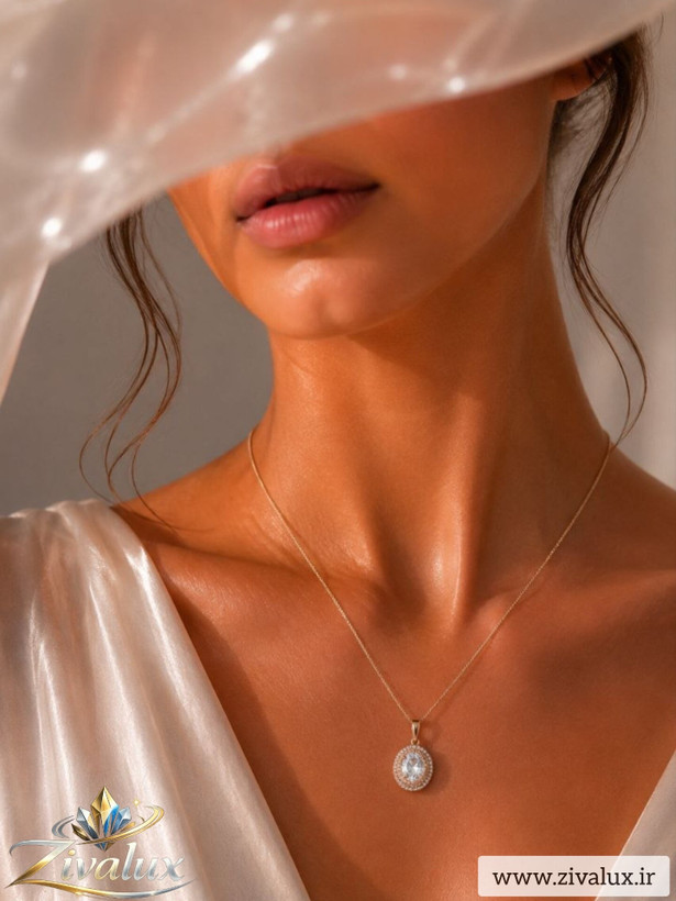 گردنبند زنانه مارک ژوپینگ XUPING نگین دار