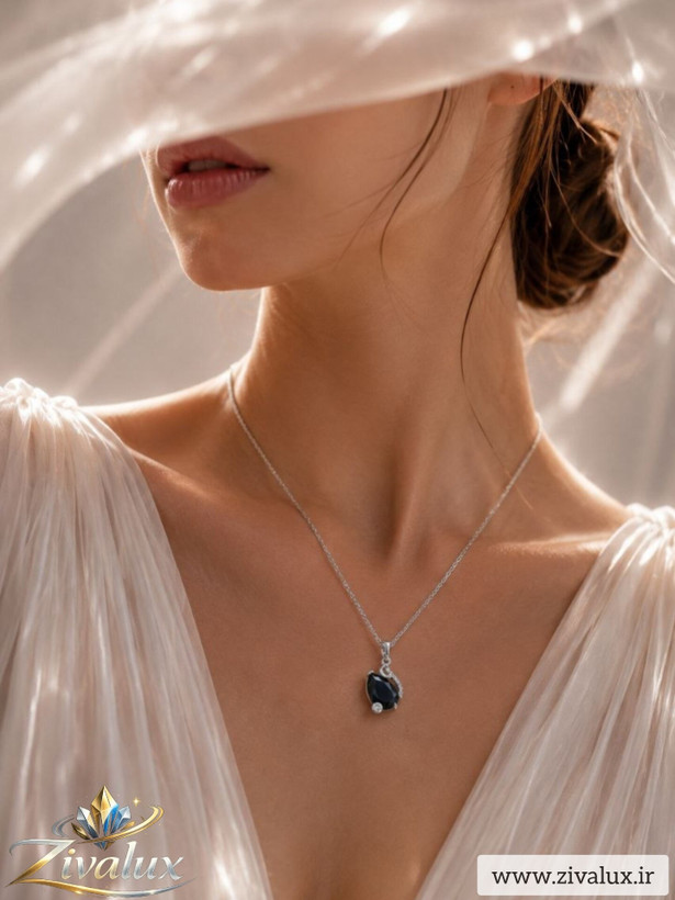 گردنبند زنانه مارک ژوپینگ XUPING نگین دار
