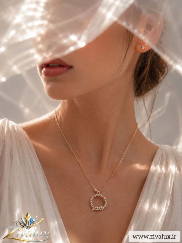 گردنبند زنانه مارک ژوپینگ XUPING نگین دار