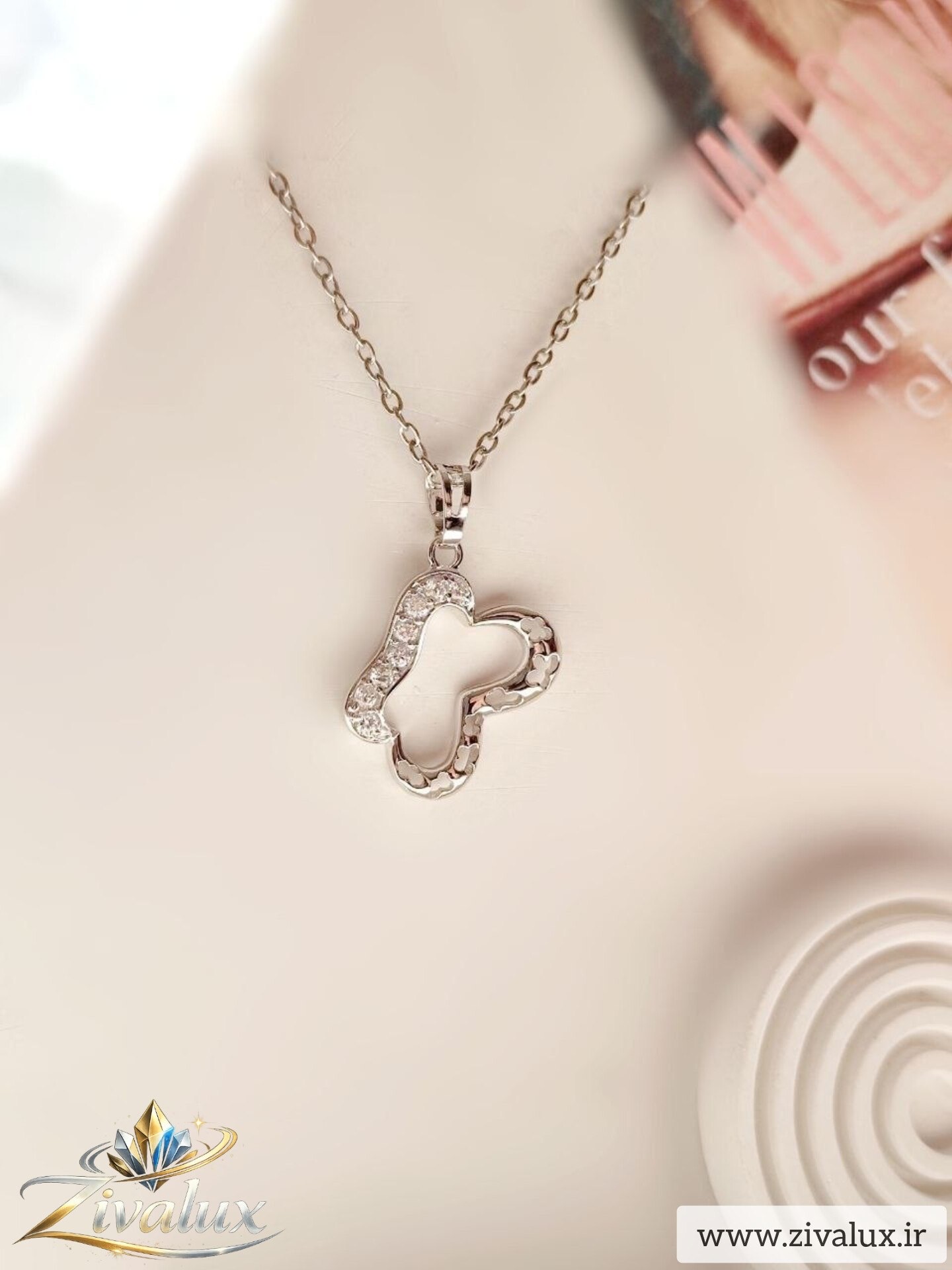 گردنبند زنانه مارک ژوپینگ XUPING نگین دار