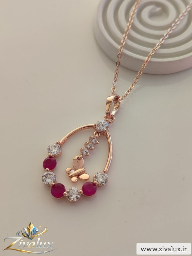 گردنبند زنانه مارک ژوپینگ XUPING نگین دار