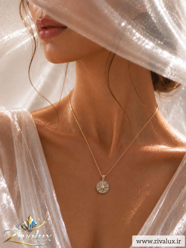 گردنبند زنانه مارک ژوپینگ XUPING طرح ستاره نگین دار