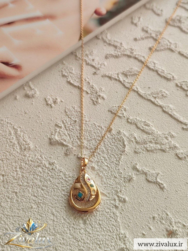 گردنبند زنانه مارک ژوپینگ XUPING نگین دار