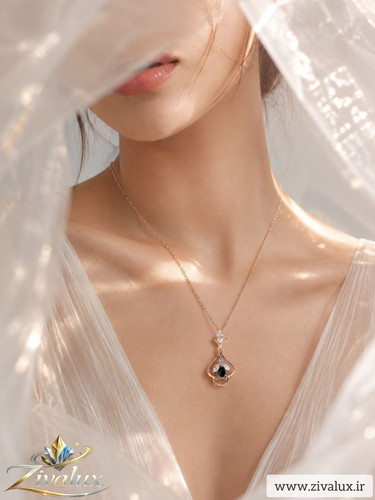 گردنبند زنانه مارک ژوپینگ XUPING نگین دار