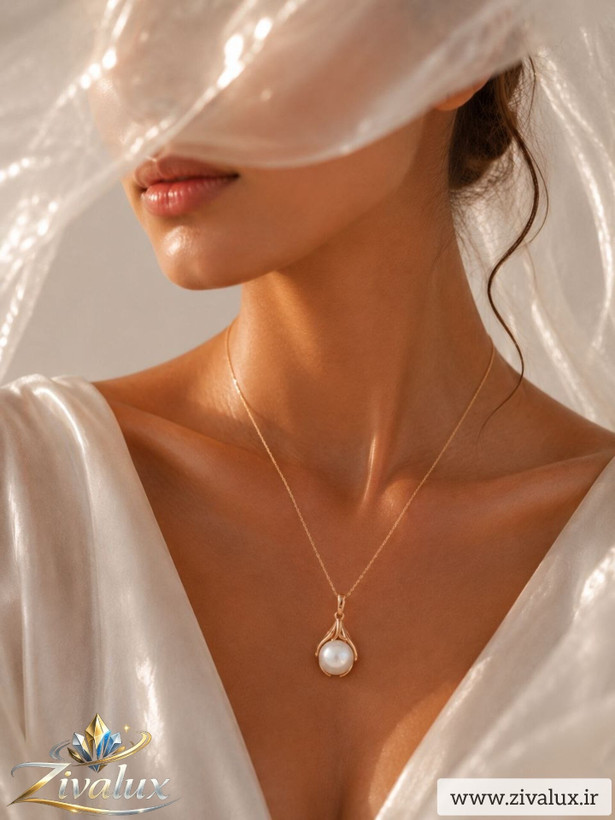 گردنبند زنانه مارک ژوپینگ XUPING مروارید دار