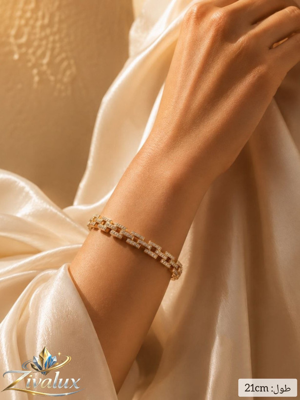 دستبند زنانه مارک ژوپینگ XUPING نگین دار