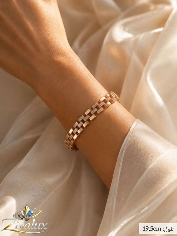 دستبند زنانه مارک ژوپینگ XUPING نگین دار