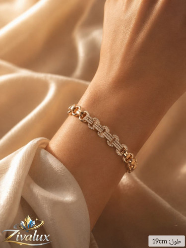 دستبند زنانه مارک ژوپینگ XUPING نگین دار