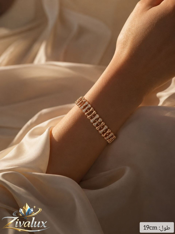 دستبند زنانه مارک ژوپینگ XUPING نگین دار