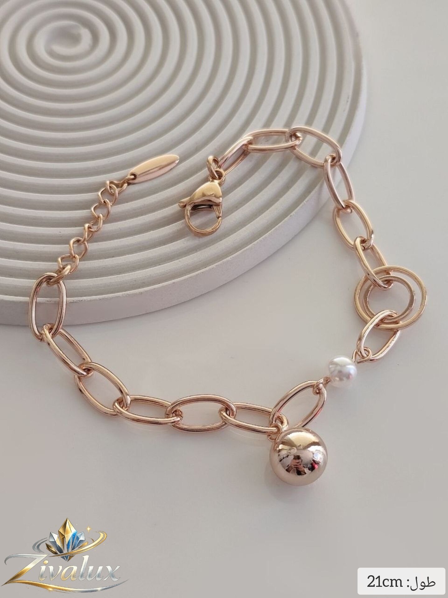 دستبند زنانه مارک ژوپینگ XUPING طرح آویز مروارید