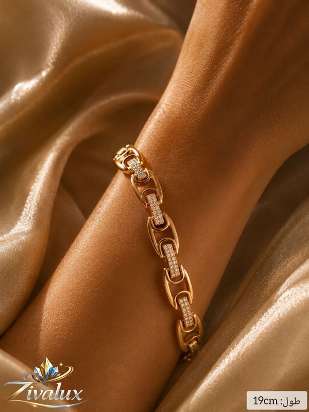دستبند زنانه مارک ژوپینگ XUPING نگین دار