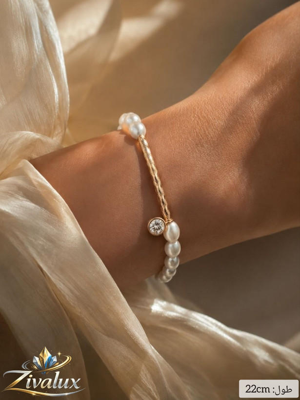 دستبند زنانه مارک ژوپینگ XUPING مروارید دار