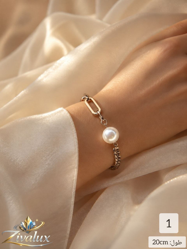 دستبند زنانه مارک ژوپینگ XUPING مروارید دار