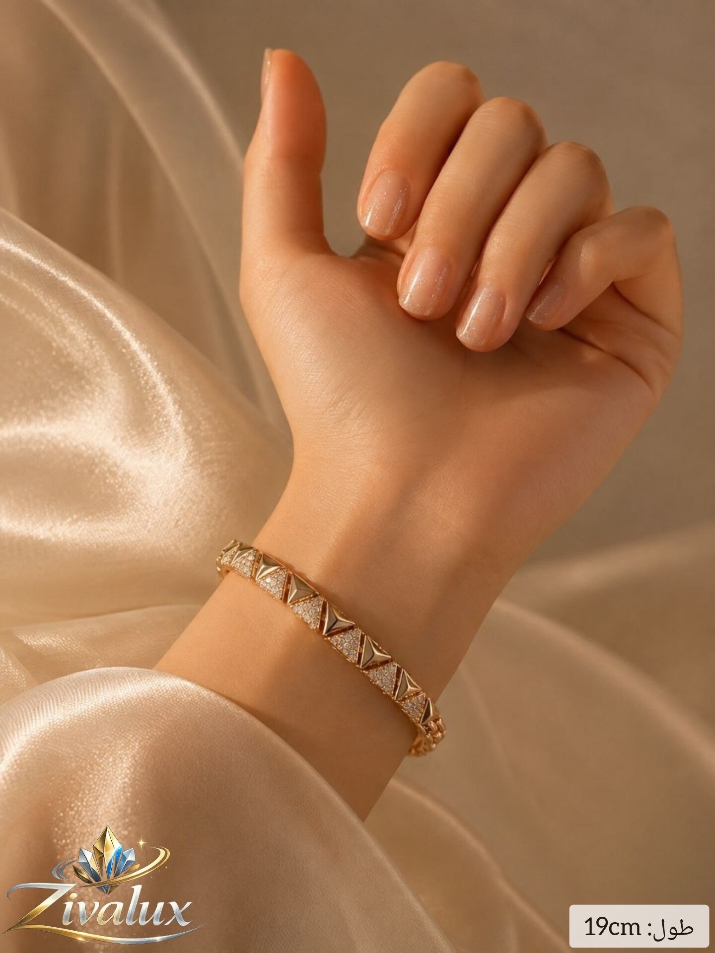 دستبند زنانه مارک ژوپینگ XUPING نگین دار