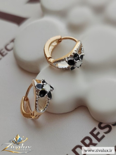 گوشواره زنانه مارک ژوپینگ XUPING طرح گل نگین دار