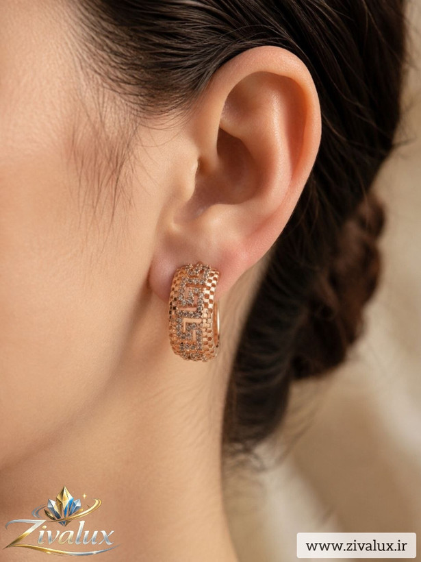 گوشواره زنانه مارک ژوپینگ XUPING نگین دار